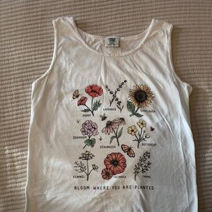 Bloom “Grow where you are planted” tank top